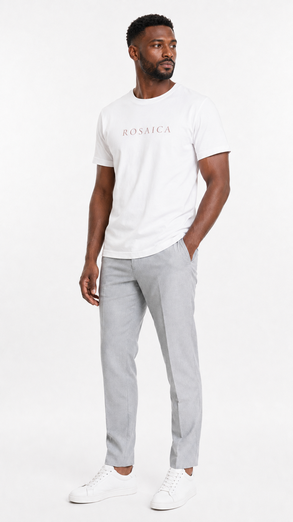 T-shirt ROSAICA - Off White 180 GSM